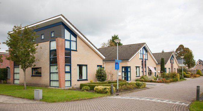 Afbeelding straat met huizen