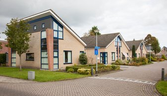 Afbeelding straat met huizen