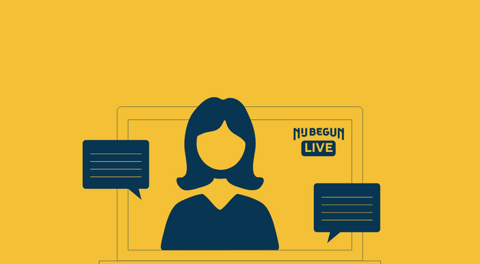 Grafische afbeelding van een webinar