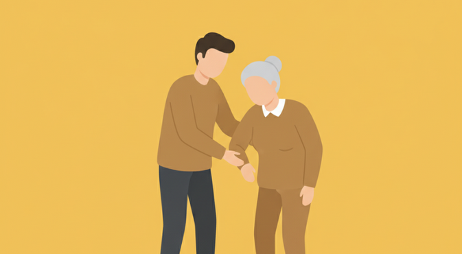 wandelende mantelzorgers