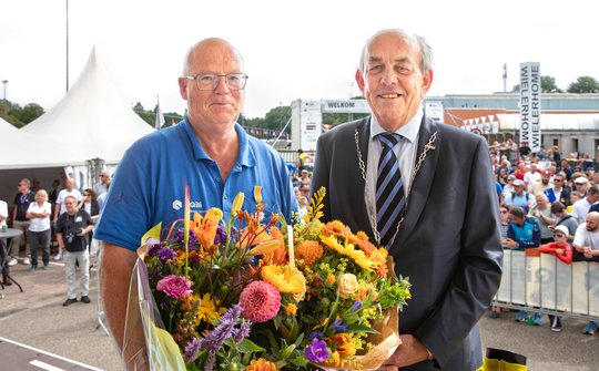 Bram Dijkhuis (L) en wethouder Goedhart Borgesius (R) 