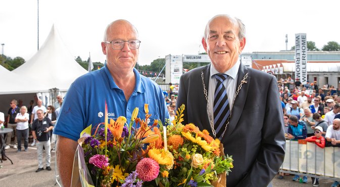 Bram Dijkhuis (L) en wethouder Goedhart Borgesius (R)