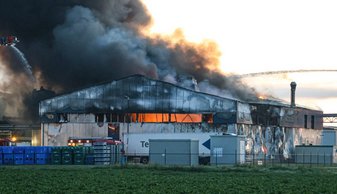 Afbeelding pand in brand Ter Apelkanaal