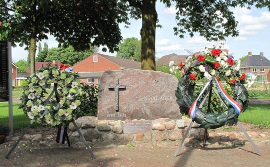 Op de foto: het oorlogsmonument in Onstwedde
