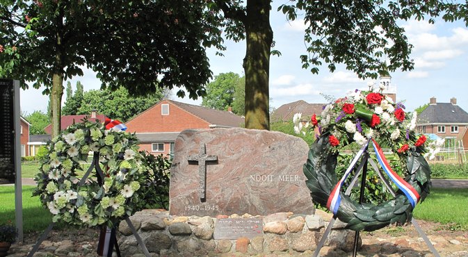 Op de foto: het oorlogsmonument in Onstwedde