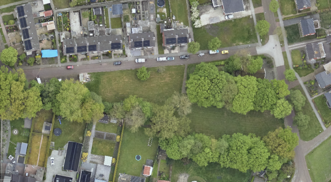 luchtfoto Boslaan Onstwedde