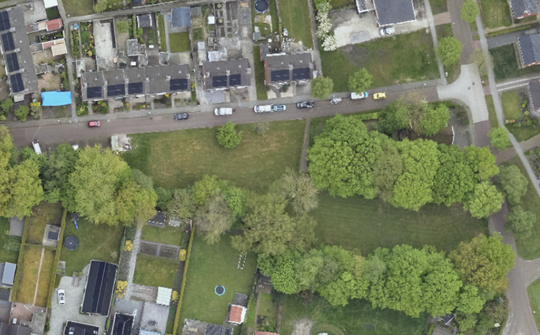 luchtfoto Boslaan Onstwedde