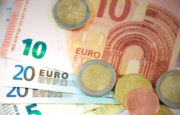 Foto: Euro's papier en muntgeld